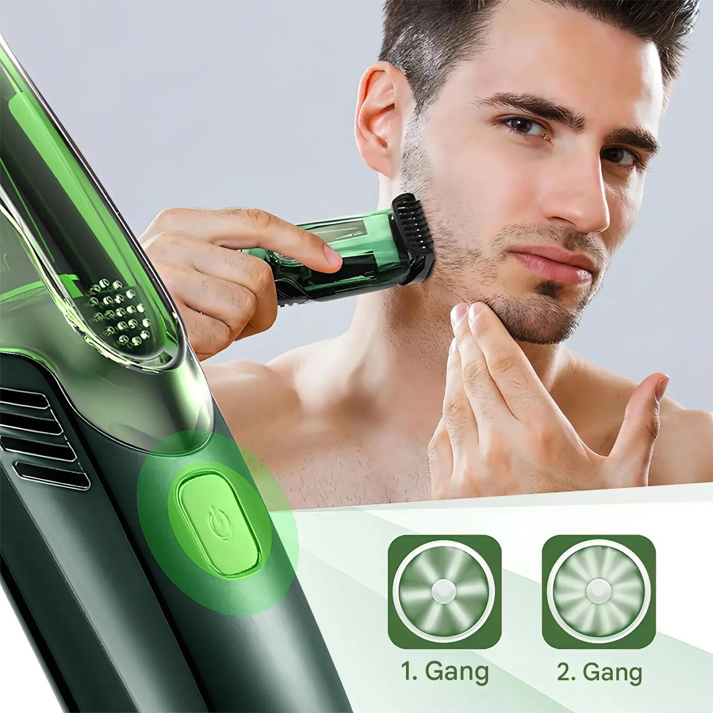 BeardCrafter X7 – Kabelloser Bartschneider mit einstellbarer Länge und USB-Schnellladung