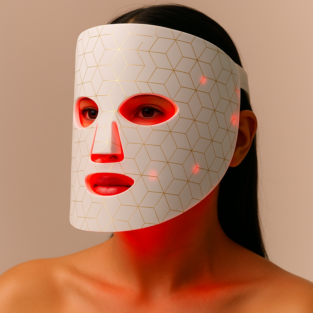 LumaGlow 7-Farben-LED-Maske – Lichttherapie für strahlende Haut