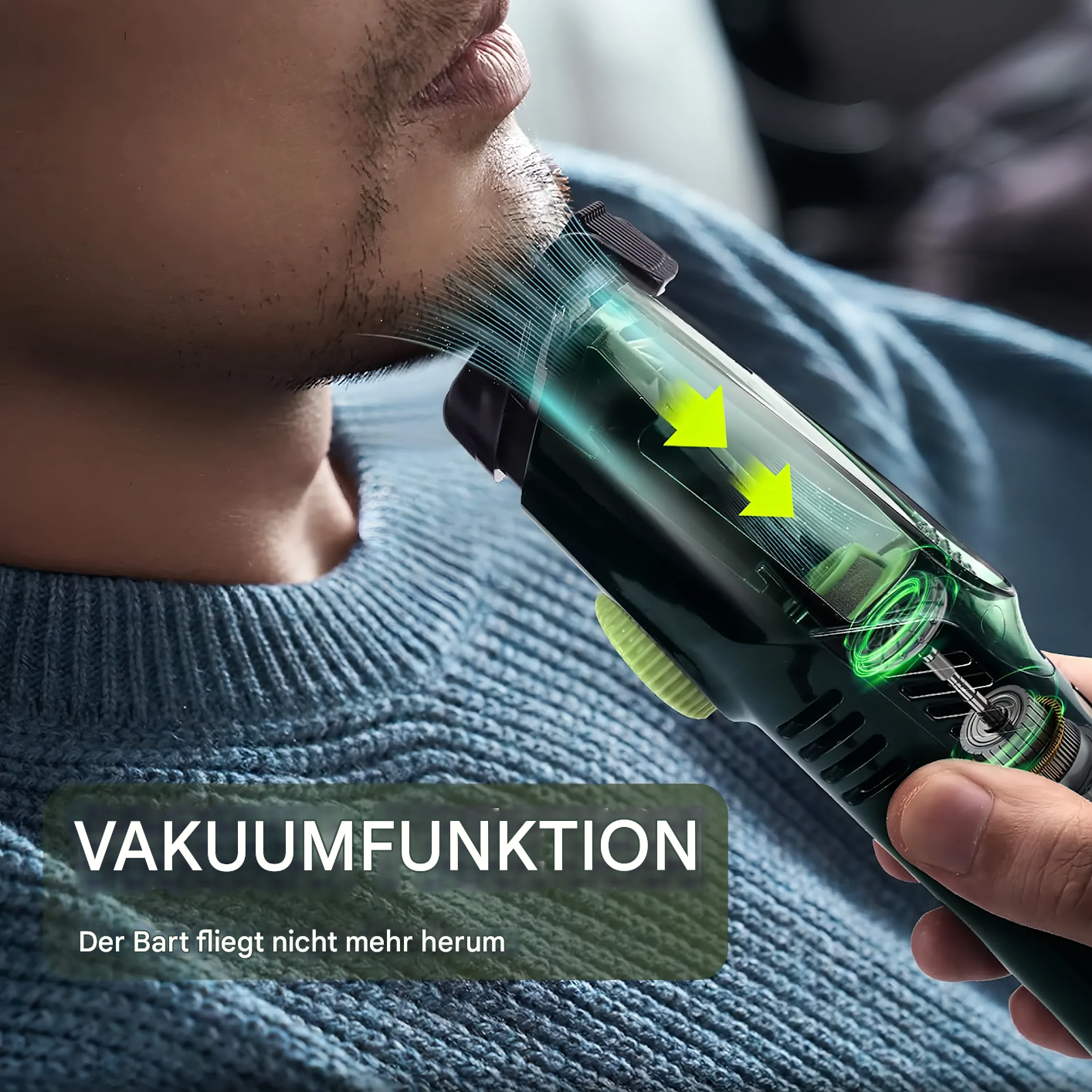 BeardCrafter X7 – Kabelloser Bartschneider mit einstellbarer Länge und USB-Schnellladung