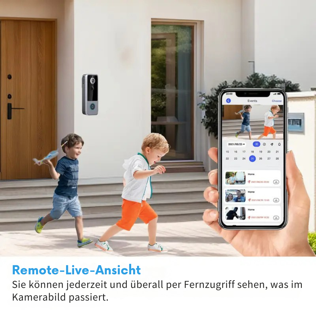 GuardianBell Pro AI Nachtsicht-Türklingel