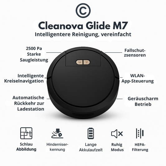 Cleanova Glide M7 – Intelligenter Roboterstaubsauger