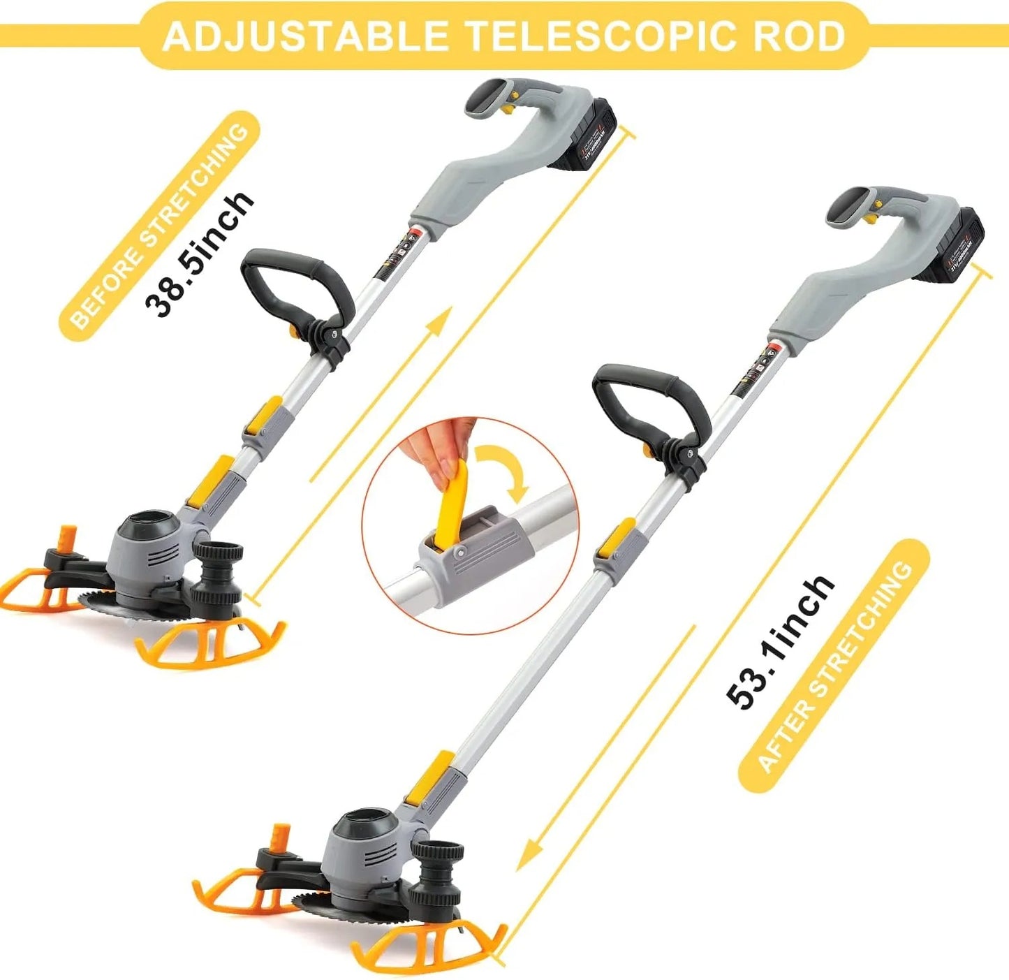 EcoBlade FlexTrim Akku-Rasentrimmer und Unkrautschneider