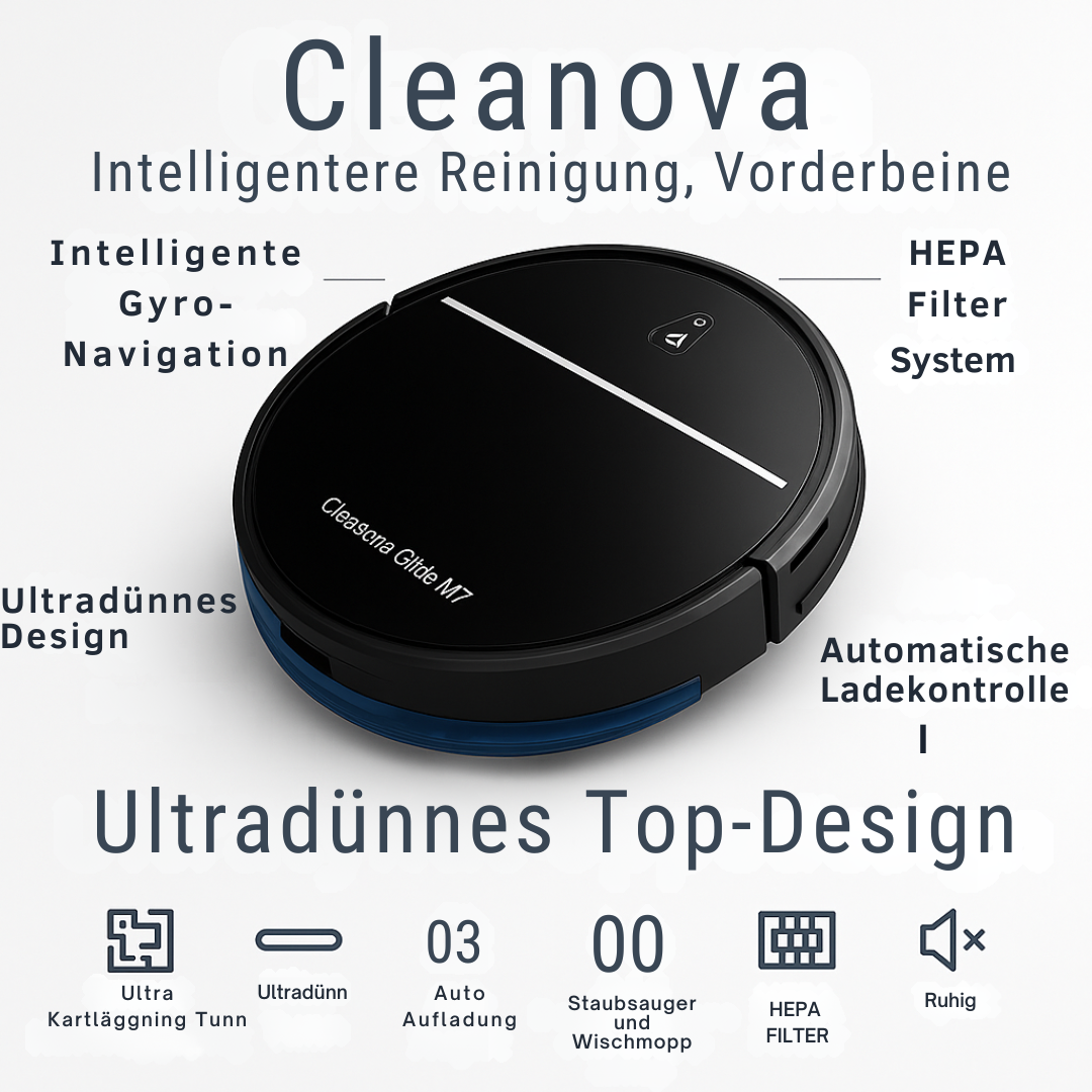 Cleanova Glide M7 – Intelligenter Roboterstaubsauger