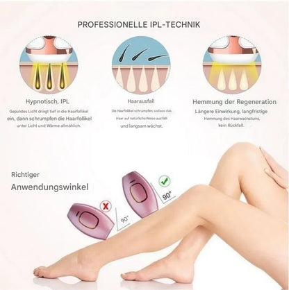 GlowSilk IPL-Haarentfernungshandgerät – Glatte Haut zu Hause