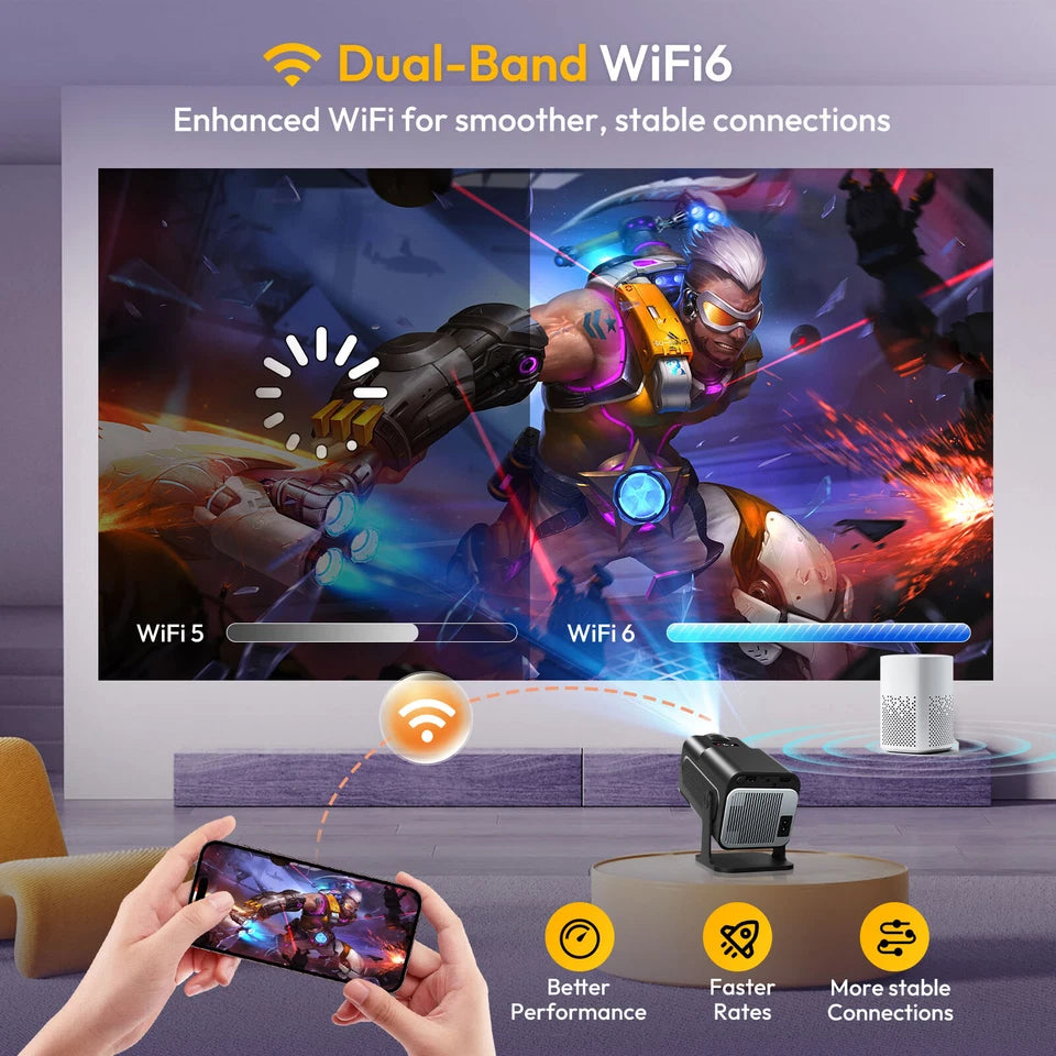 LumiCast K90 Smart-Projektor – Full HD 1080p mit Android-Unterstützung