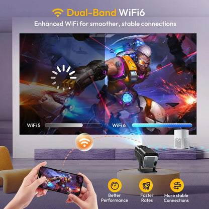 LumiCast K90 Smart-Projektor – Full HD 1080p mit Android-Unterstützung